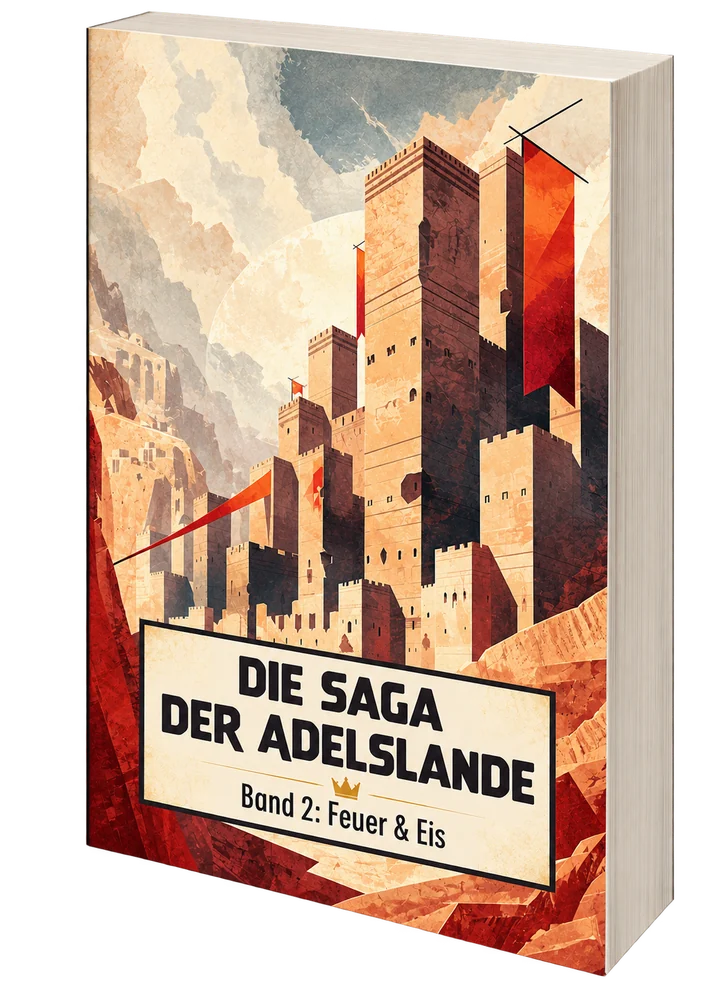 Cover von Die Saga der Adelslande, Band 2: Feuer & Eis